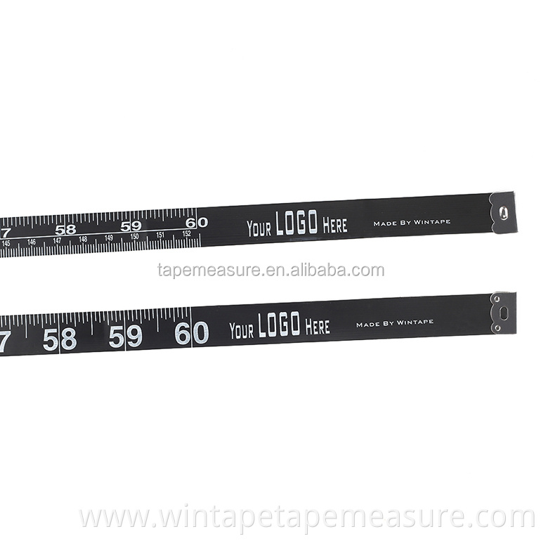 Cool Design promotional PVC tailor clothing black meter funny tape measure inches